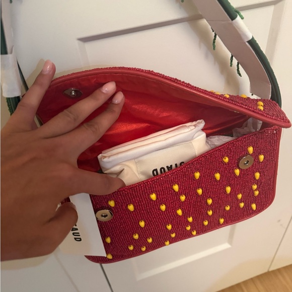 Staud Tommy Beaded Bag in Strawberry Dream - Picture 5 of 5